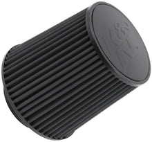 Load image into Gallery viewer, K&amp;N Universal Rubber Filter-Round Tapered 4.5in Flange ID x 8in Base OD x 6.625in Top OD x 8in H - RU-5283HBK