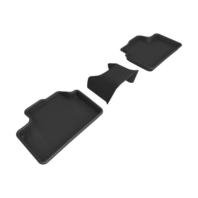 3D MAXpider 22-24 Volvo XC40 Recharge Kagu 2nd Row Floormat - Black - L1VV04221509
