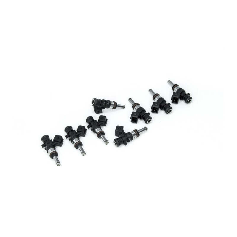 DeatschWerks Bosch EV14 Universal 40mm Compact Matched Set of 8 Injectors 1250cc (Extended Nozzle) - 16MX-00-1250-8