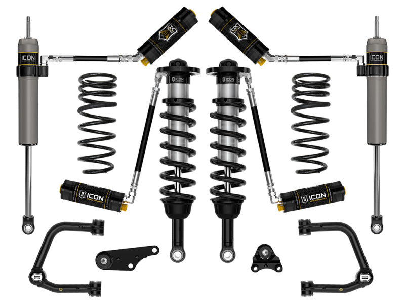 ICON 2024+ Toyota Tacoma 1.25in-3in Stage 5 Suspension System Tubular w/ Triple Rate Spring - K53295TS