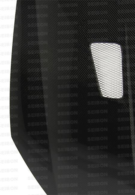 Seibon 10-11 VW Golf GTI 5K/MK6 TM Carbon Fiber Hood w/ Shaved Emblem - HD1011VWGTIB-TM