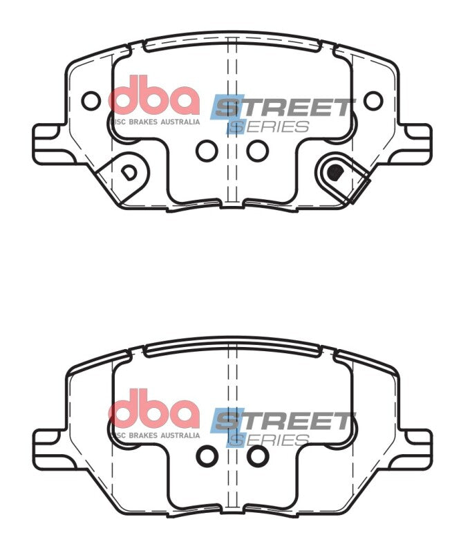 DBA 16-19 Jeep Compass (278mm Rear Rotor) Street Series Rear Brake Pads - DB2399SS