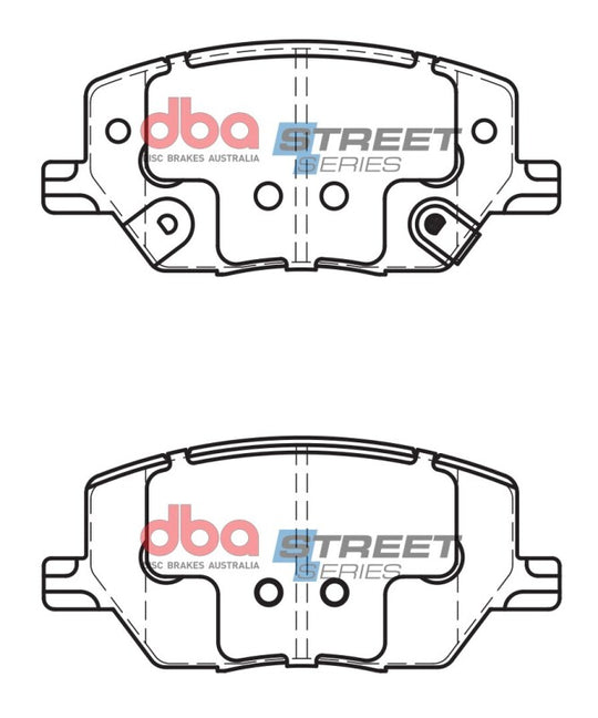 DBA 16-19 Jeep Compass (278mm Rear Rotor) Street Series Rear Brake Pads - DB2399SS