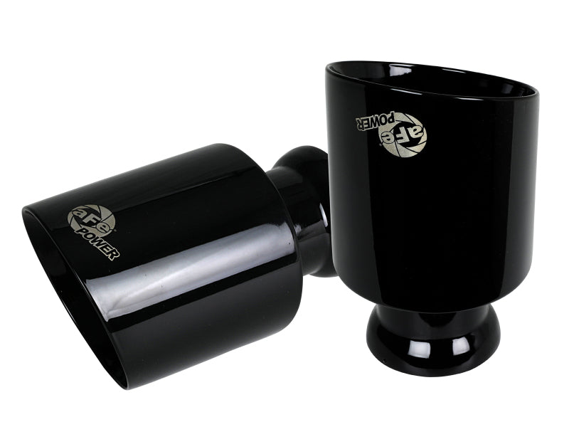 aFe MACH Force-XP 4-1/2in Black OE Replacement Exhaust Tips - 15-19 Dodge Charger/Hellcat - 49C32068-B
