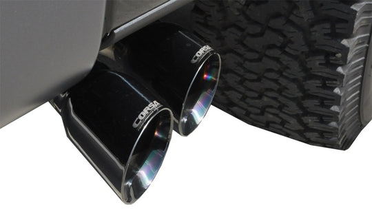 Corsa 2011-2014 Ford F-150 EcoBoost 3.5L V6 Black Sport Cat-Back Exhaust - 14392BLK