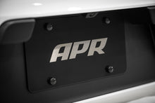 Load image into Gallery viewer, APR License Plate - Silver Logo/Black Plate - A1000015