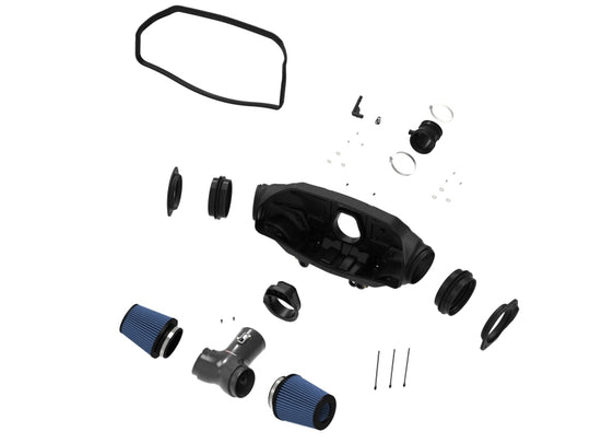 aFe 2020 Chevrolet Corvette C8 Track Series Carbon Fiber Cold Air Intake System With Pro 5R Filters - 57-10013R