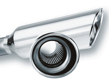 Load image into Gallery viewer, Borla 2.25in Inlet 4in Round Rolled Angle Cut Resonated x 13in Long Exhaust Tip - 20248