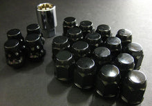 Load image into Gallery viewer, Project Kics 16 LUGS + 4 LOCKS Black Bullock And Nut Set - 12X1.50 - W651B19