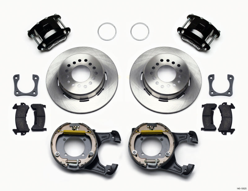 Wilwood D154 P/S Park Brake Kit 12 Bolt 2.81in Offset Staggered Shock - 140-13025