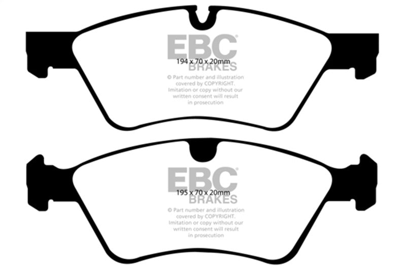 EBC 07-09 Mercedes-Benz R-Class R320 3.0 TD Greenstuff Front Brake Pads - DP21592