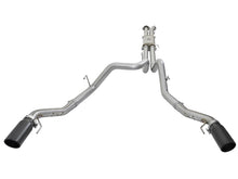Load image into Gallery viewer, aFe MACHForce XP 3in 409-SS Exhaust Cat-Back 2017 Ford F-150 Raptor V6-3.5L (tt) w/ Black Tip - 49-43045-B