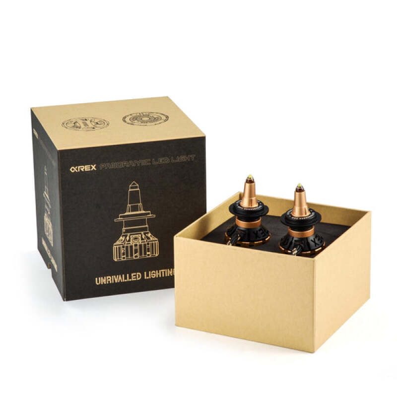 AlphaRex Gold Ammo Panoramic LED Light Bulbs - H11 - 110012