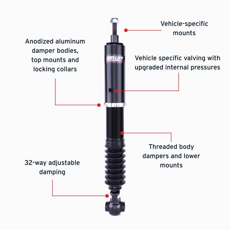Air Lift Performance 19-25 Lexus ES300H/ES350 Rear Air Suspension Kit - 76519