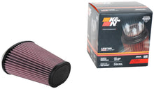 Load image into Gallery viewer, K&amp;N Universal Clamp-On Air Filter 2.844x4.813in Flg ID x 6.5x4.75in B OD x 4.5x3.25in T OD x 7.5in H - RU-5063