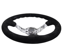 Load image into Gallery viewer, NRG Reinforced Steering Wheel (350mm / 3in. Deep) Blk Suede w/Hydrodipped Digi-Camo Spokes - RST-036DC-S