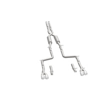 Load image into Gallery viewer, MagnaFlow Cat-Back, SS, 2.5in, Quad Split Rear 3.5in Tip 2015 Dodge Challenger 3.6L V6 - 19217