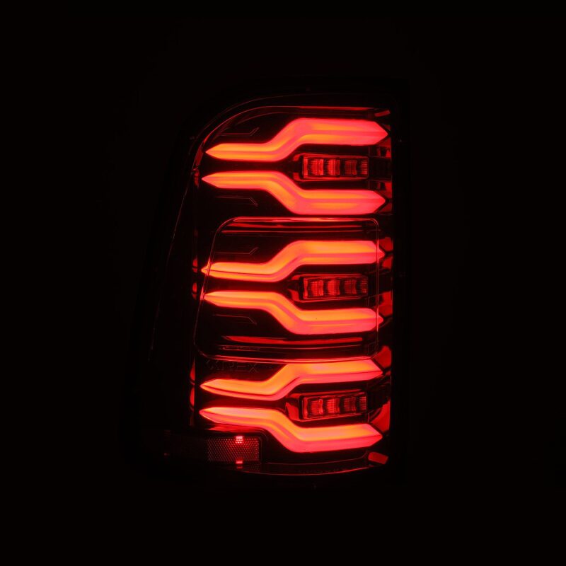 AlphaRex 19-21 Dodge Ram 1500 Luxx-Series LED Tail Lights Alpha-Black w/Activ Light/Seq Signal - 640030