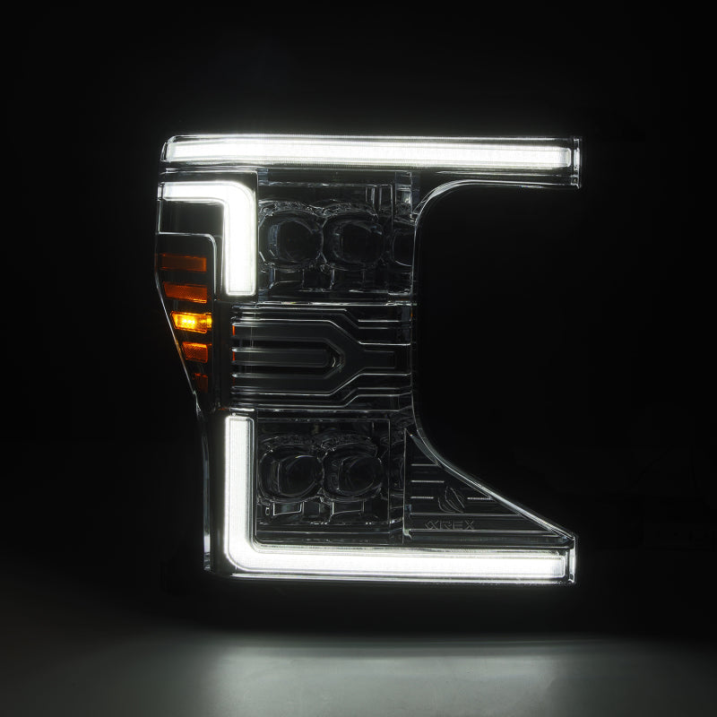 AlphaRex 20-22 Ford F-250/350/450/550 SD NOVA-Series LED Proj Headlights Chrome w/SS & SBDRL - 880339