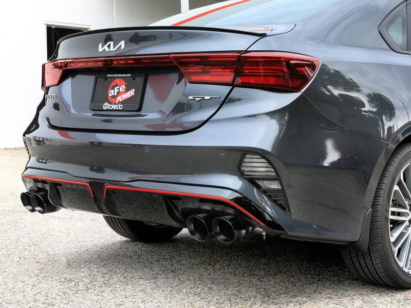 aFe 22-24 Kia Forte GT 1.6L 3in-2.5in 304 Stainless Steel Axle-Back Exhaust w/ Black Tips - 49-37039-B