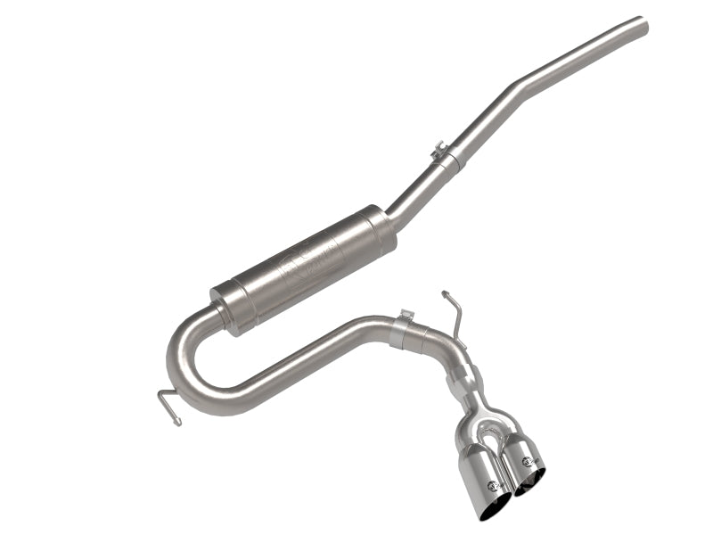 aFe 22-23 Ford Maverick EcoBoost L4 2.0L(t) Rebel Series 2-1/2in 304 SS Cat-Back w/ Polished Tip - 49-33144-P