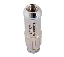 Load image into Gallery viewer, NRG 700 Series M12 X 1.25 Steel Lug Nut w/Dust Cap Cover Set 21 Pc w/Locks &amp; Lock Socket - Silver - LN-LS710SL-21