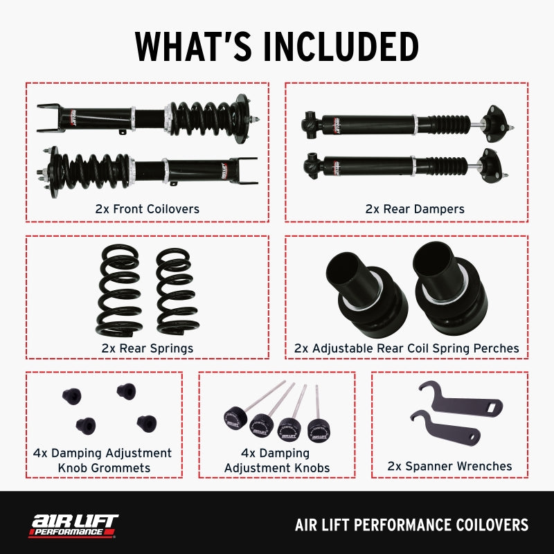 Air Lift Performance 18-23 Lexus IS300 / 17-23 Lexus IS350 Coilover Kit - 79018