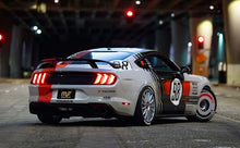 Load image into Gallery viewer, MagnaFlow Cat-Back 15-16 Ford Mustang 5.0L V8 Competition SS 3in Dual Split Rear 4.5in Black Tips - 19254