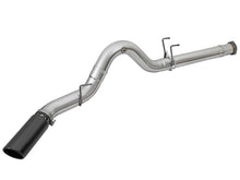 Load image into Gallery viewer, aFe ATLAS 5in DPF-Back Alum Steel Exhaust System w/Black Tip 2017 Ford Diesel Trucks V8-6.7L (td) - 49-03090-B