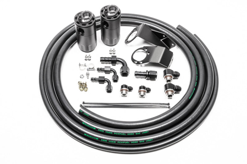 Radium Engineering 89-94 Nissan S13 Dual Catch Can Kit - Fluid Lock - 20-0727-FL