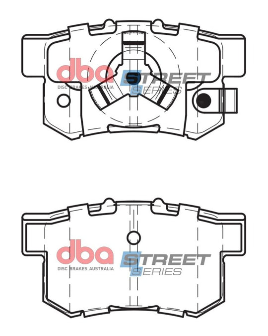 DBA 10-18 Acura RDX Street Series Rear Brake Pads - DB1728SS