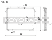 Load image into Gallery viewer, Koyorad 10-20 Toyota 4Runner 4.0L V6 (5th Gen) Aluminum Radiator - Off-Road Use Only - VH012493
