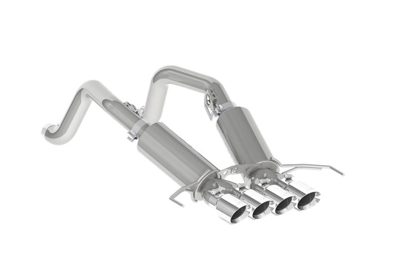 MBRP 14-19 Chevy Corvette V8 6.2L 3in T304 Dual Axle Back w/ 4in Quad Dual Wall Tips - S7030304