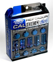 Load image into Gallery viewer, Project Kics 12X1.50 Titanium Blue Caliber Lug Nut - WHPC01