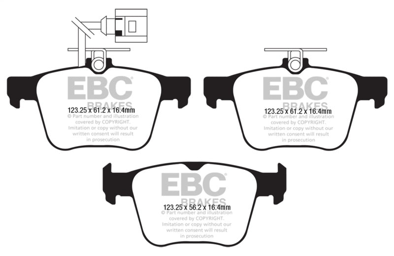 EBC 2018+ Audi TT RS Quattro 2.5L Turbo Bluestuff Rear Brake Pads - DP52295NDX