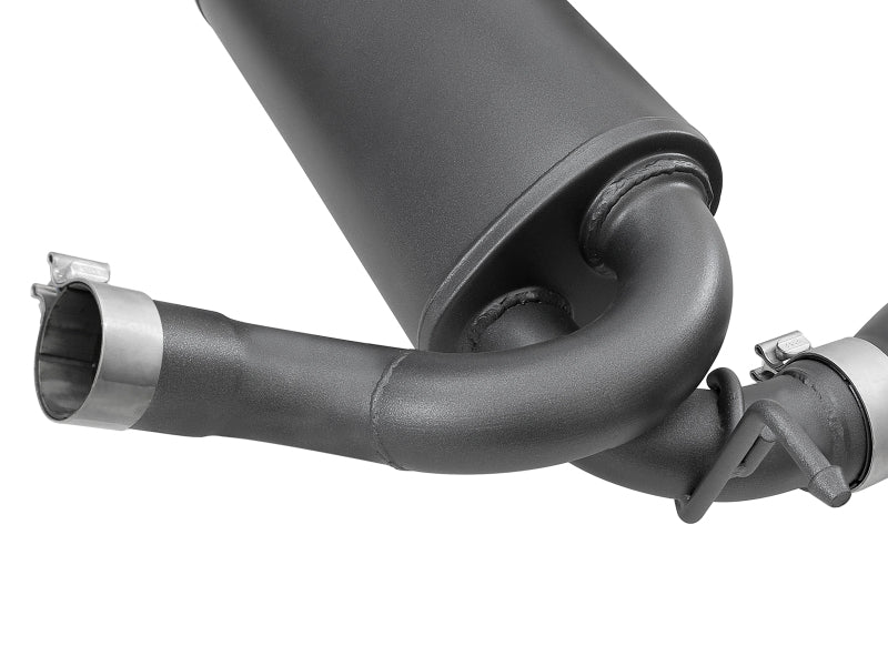 aFe Rebel Series 2.5in 409 SS Axle-Back Exhaust w/ Black Tips 2007+ Jeep Wrangler (JK) V6 3.6L/3.8L - 49-48061-B