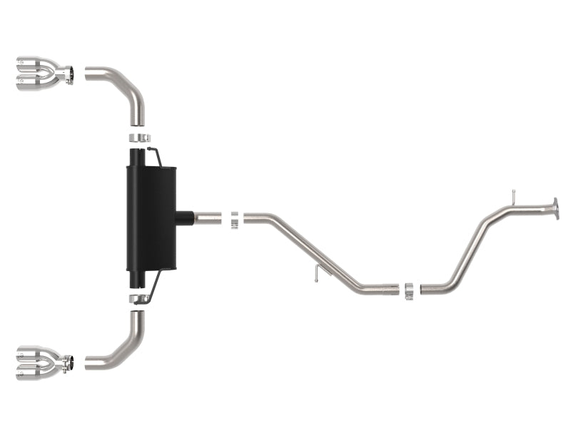 aFe 19-21 Lexus UX200 Takeda 2in - 2.5in. 304 SS Cat-Back Exhaust System w/ Polished Tip - 49-36054-P