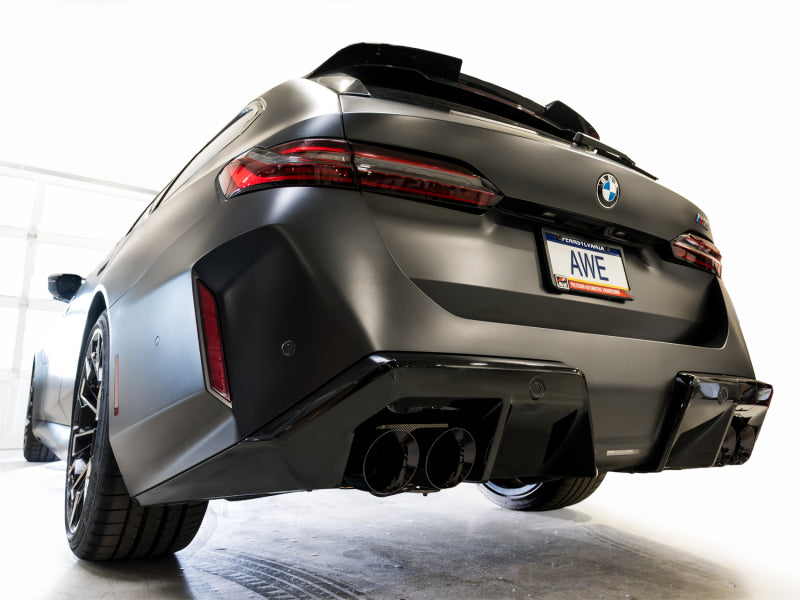 AWE Tuning BMW G90/G99 M5 Touring Edition Cat-Back Exhaust - Diamond Black Tips - 3015-43790