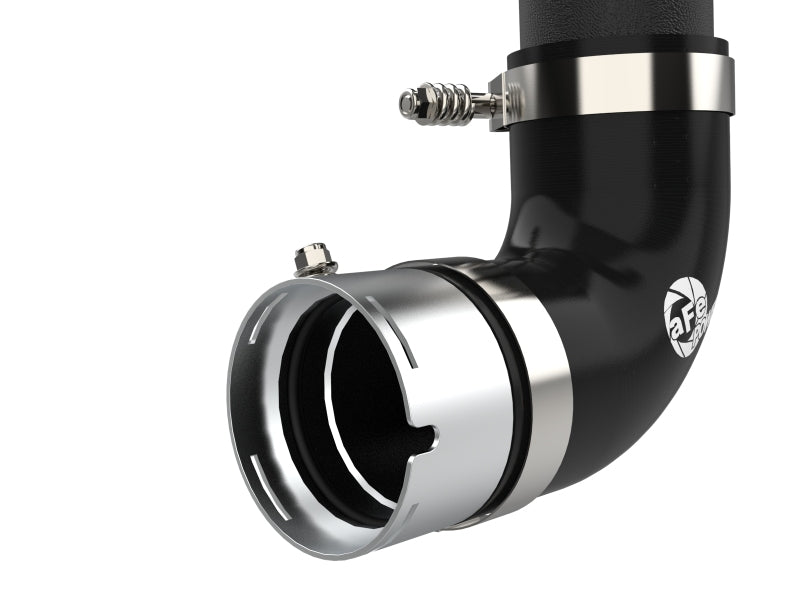 aFe 21-22 Ford Bronco V6-2.7Ltt BladeRunner Alum Hot Charge Pipe - Black - 46-20588-B