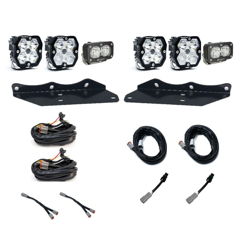 Baja Designs 17-20 Ford Raptor Squadron Sport 2.0/S2 Fog Pocket Kit (Multi Patterns) - Clear - 440064
