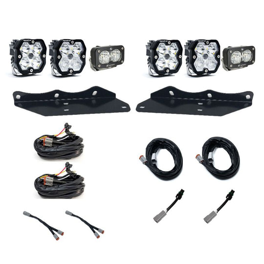 Baja Designs 17-20 Ford Raptor Squadron Sport 2.0/S2 Fog Pocket Kit (Multi Patterns) - Clear - 440064