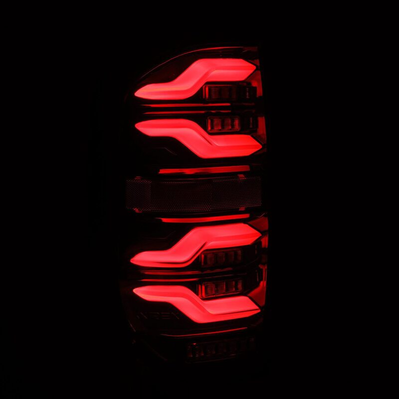 AlphaRex 14-21 Toyota Tundra LUXX LED Taillights Blk w/Activ Light/Seq Signal - 672040