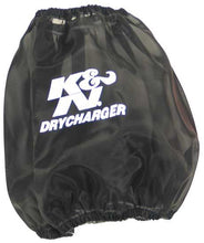 Load image into Gallery viewer, K&amp;N Round Tapered Air Filter Wrap Black 7.5in Base ID / 4.5in Top ID / 6in Height - RF-1048DK