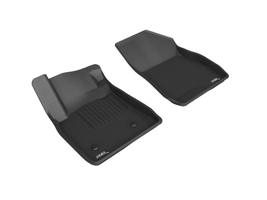3D MAXpider 2021 Buick Encore GX FWD 20-21 / Chevy Trailblazer FWD Kagu 1st Row Floormats - Black - L1BC04311509