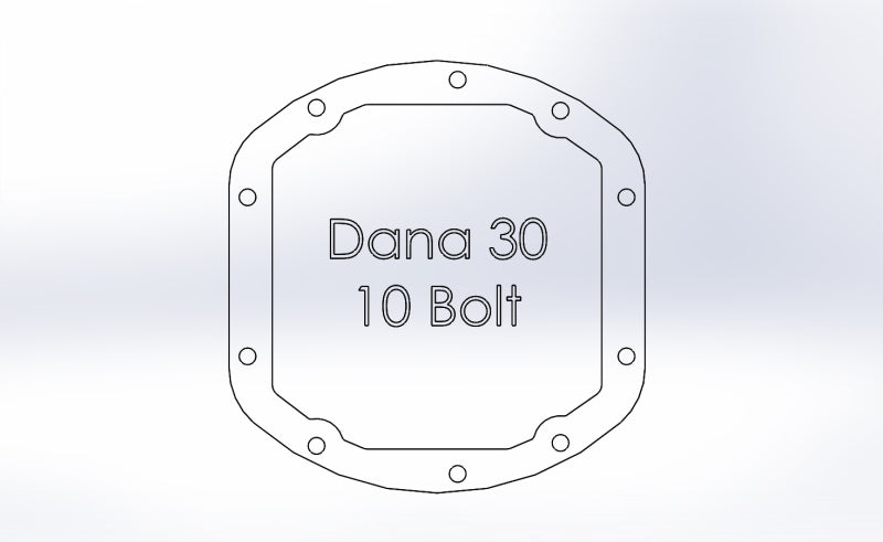 aFe Street Series Dana 30Front Differential Cover Black w/ Machined Fins 97-18 Jeep Wrangler - 46-71130B