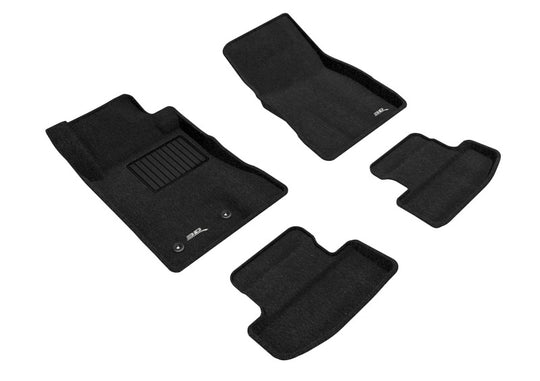 3D MAXpider 15-22 Ford Mustang Elegant 1st 2nd Row (2 Eyelets) - Floor Mat Set (Black) - L1FR08504709