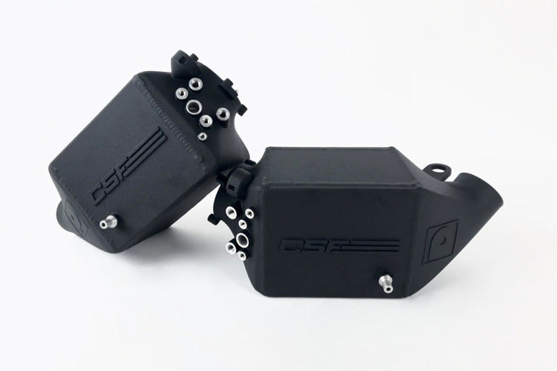 CSF 12-16 BMW M5 (F10) / 12-18 BMW M6 (F06/F12/F13) Twin Charge-Air-Cooler Set - Crinkle Black - 8109