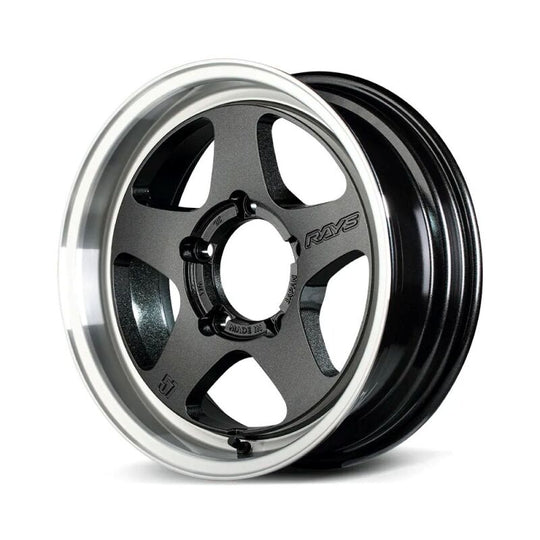 Gram Lights 57FR-X 16x7.0 -06 5-139.7 Glass Black/Rim DC Wheel - WGFXH-06J6AZ