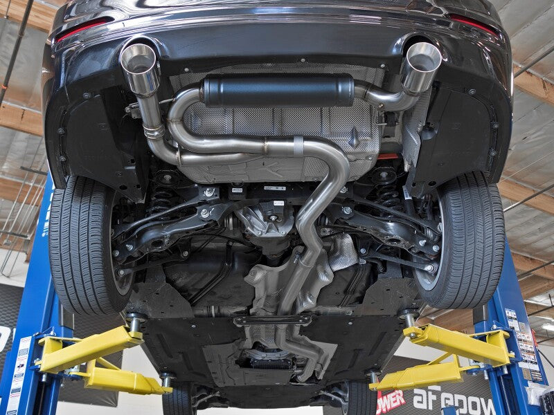 aFe POWER MACH Force-Xp 16-17 BMW 340i/340ix/ 3.0L 304 SS Cat-Back Exhaust System - 49-36334-P