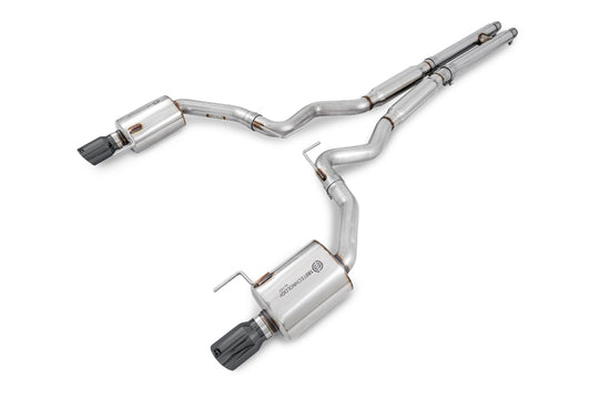 AWE Tuning S550 Mustang GT Cat-Back Exhaust - Touring Edition (Diamond Black Tips) - 3015-33084